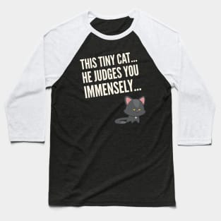 Judging Cat Baseball T-Shirt